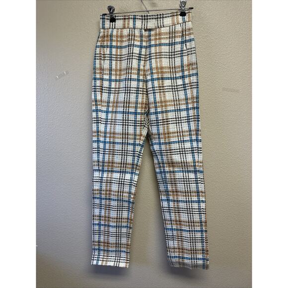 MSGM Milano Official Tweed Knit Trouser Tapered Pants Women's 26 Classic Chic - Picture 1 of 11